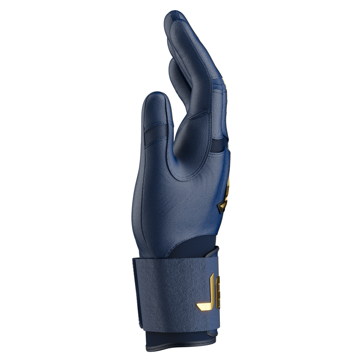 Jax Strap Cuff Batting Gloves - Navy Blue