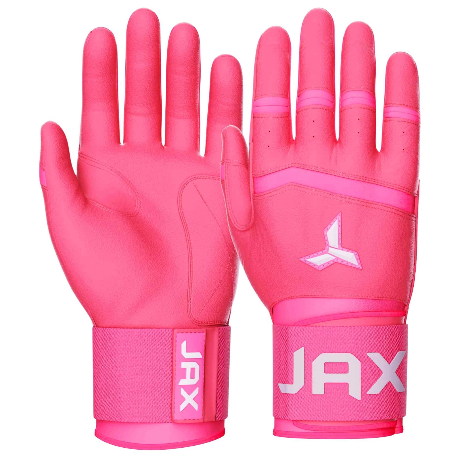 Jax Strap Cuff Batting Gloves - Pink
