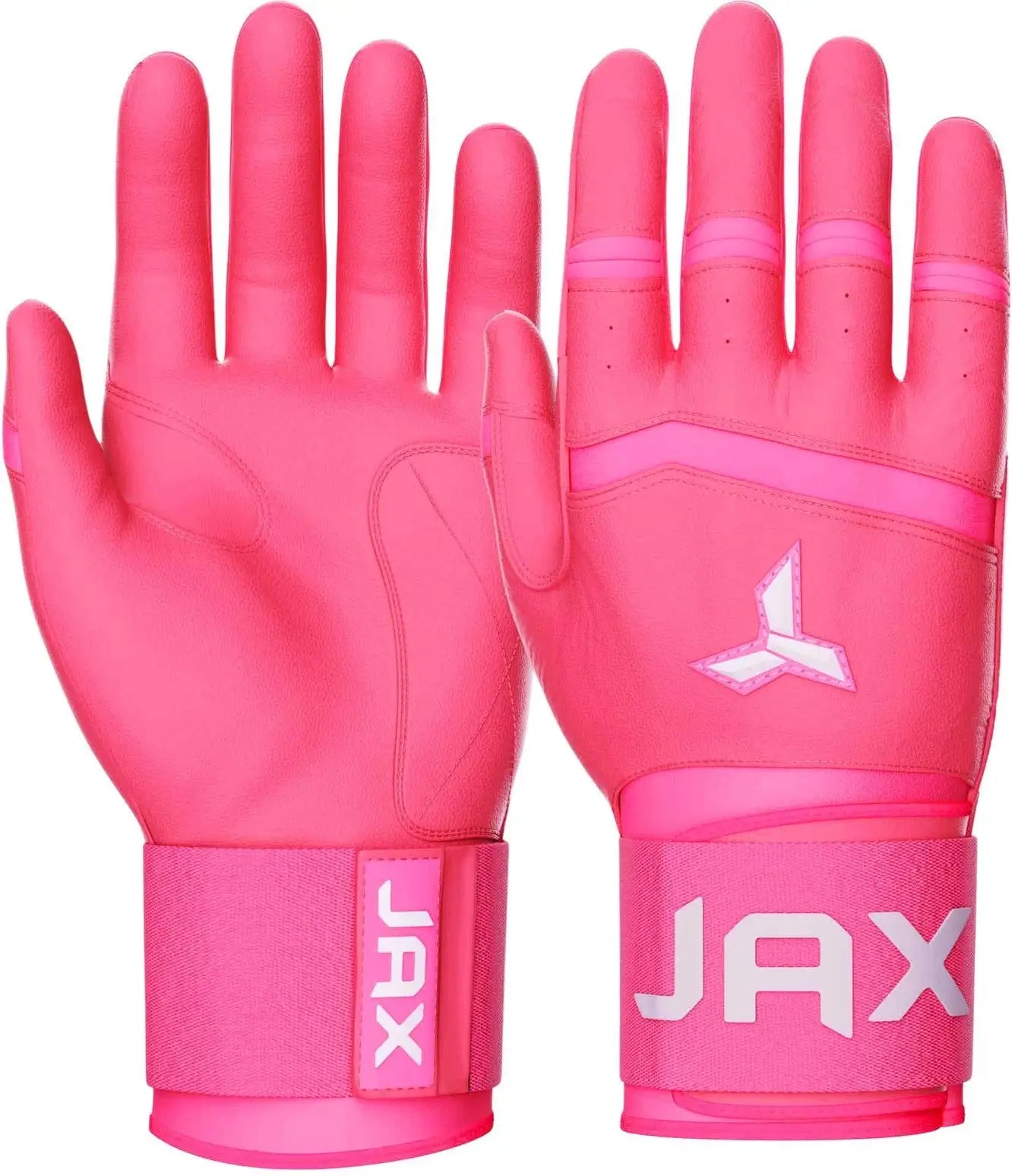 Jax Strap Cuff Batting Gloves - Pink