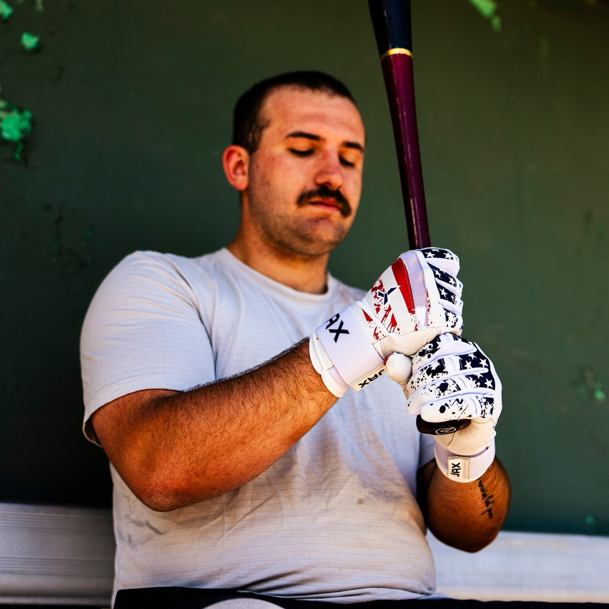 Jax Strap Cuff Batting Gloves - Usa