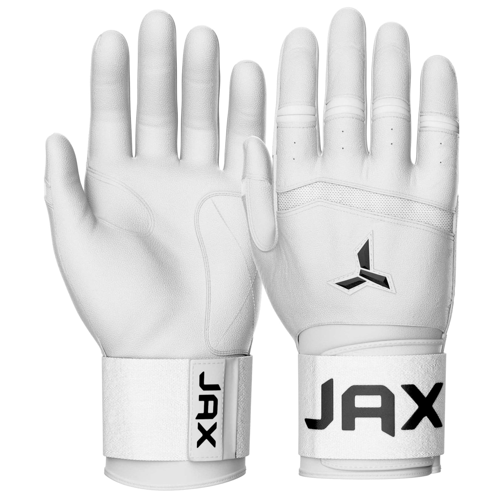 Jax Strap Cuff Batting Gloves - White