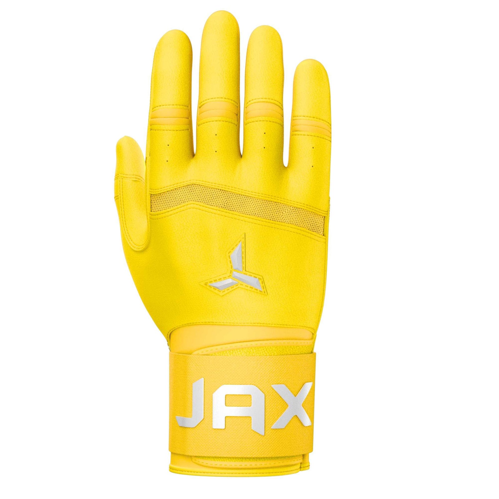 Jax Strap Cuff Batting Gloves - Yellow