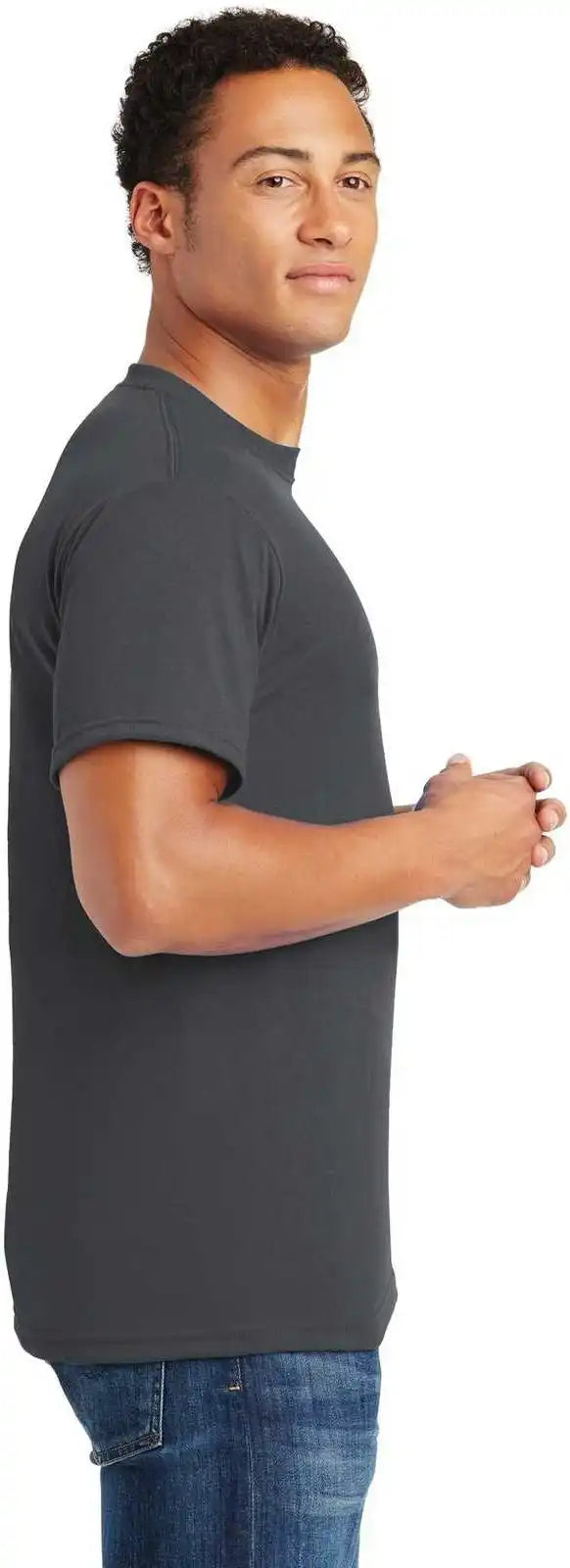 Jerzees 21m Dri-power Sport 100% Polyester T-shirt - Charcoal Gray