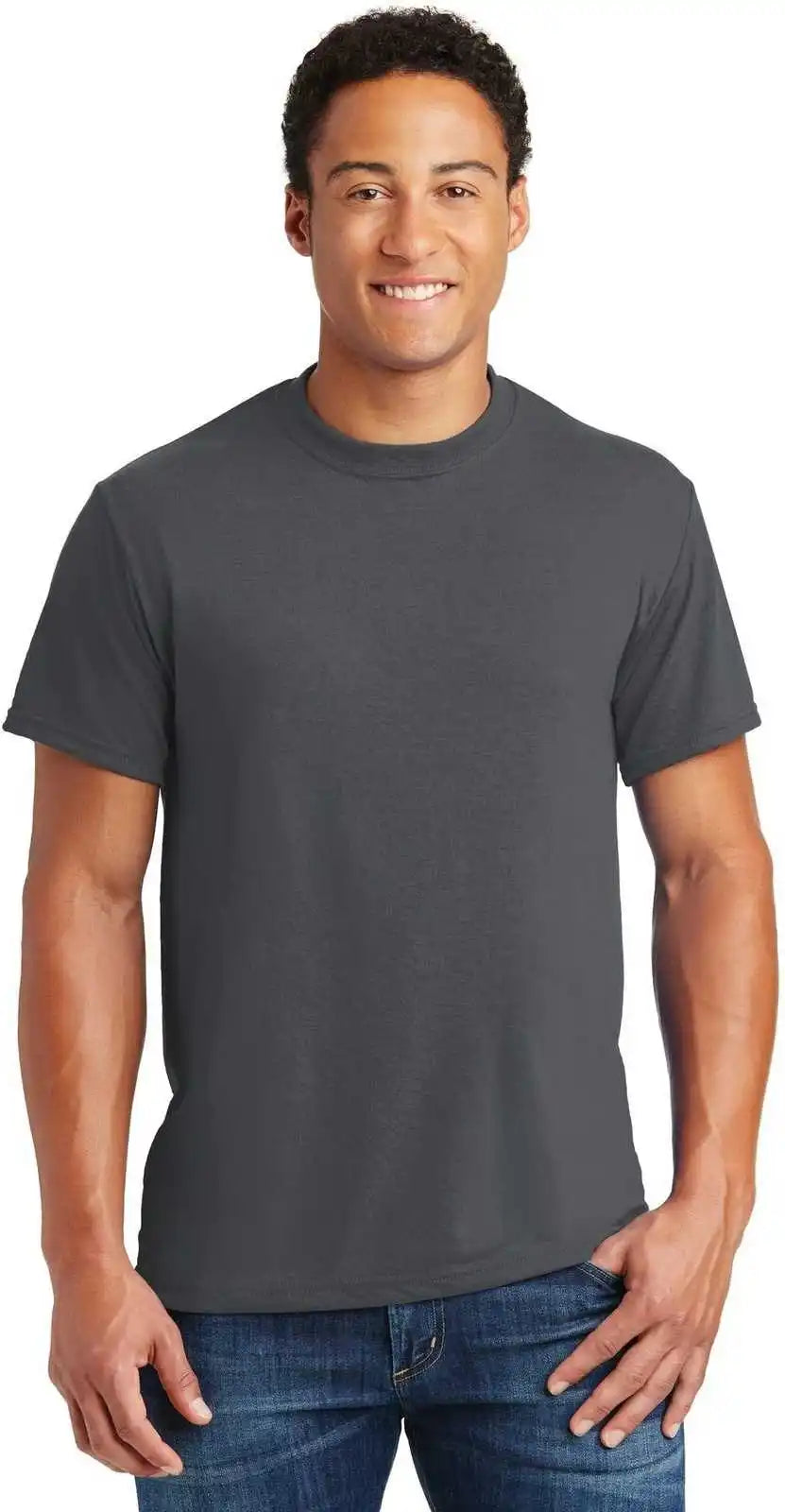Jerzees 21m Dri-power Sport 100% Polyester T-shirt - Charcoal Gray