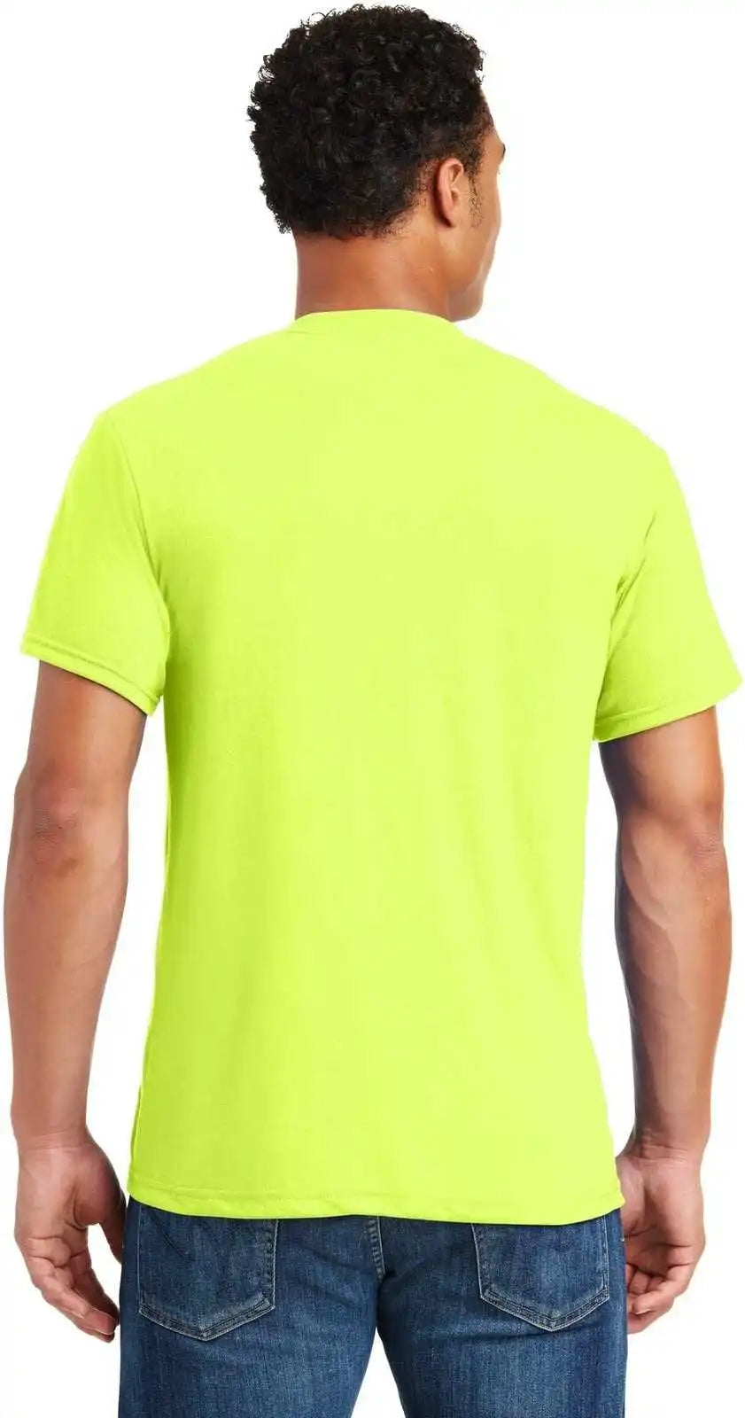 Jerzees 21m Dri Power Sport 100% Polyester t Shirt Safety Green