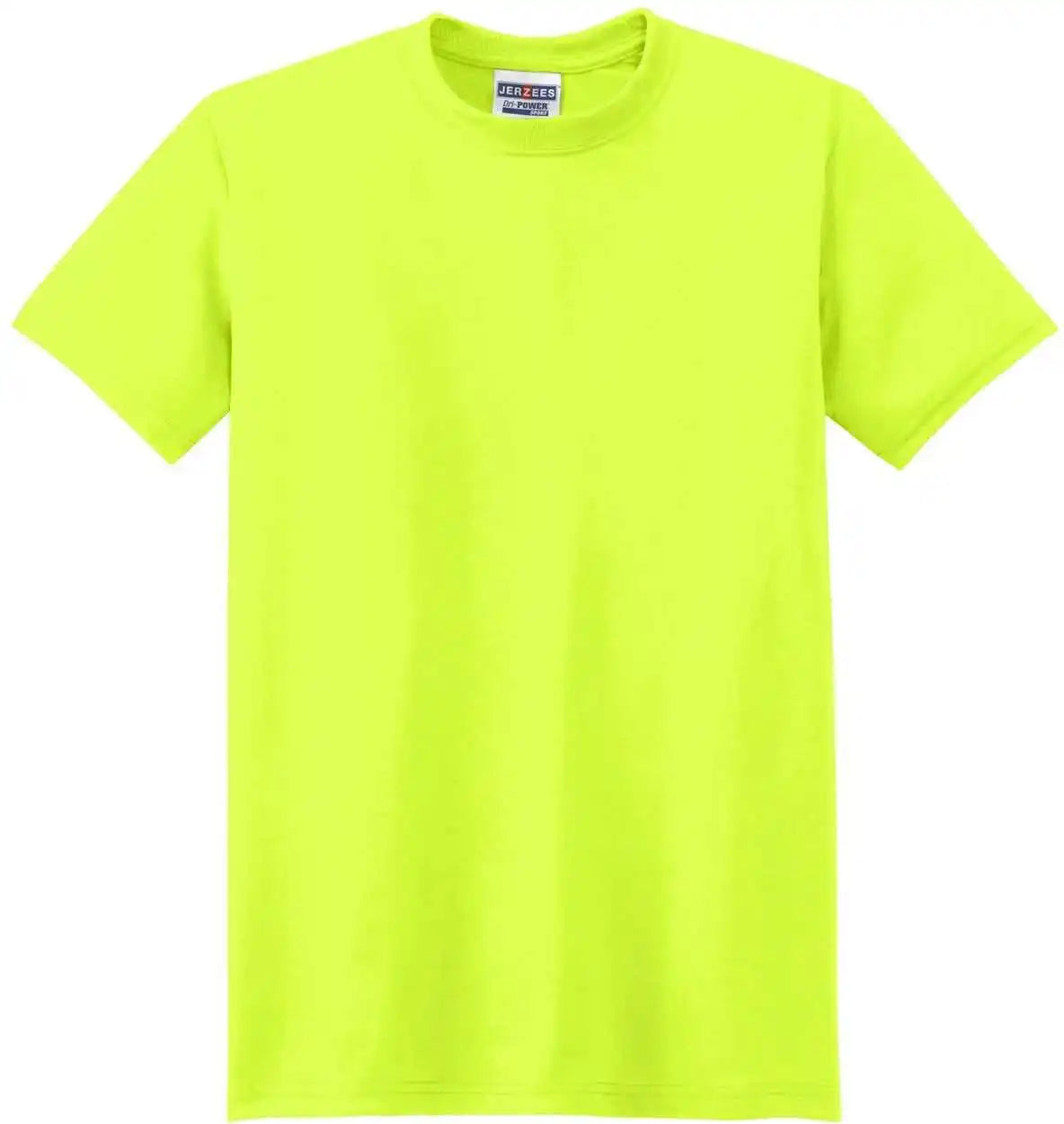 Jerzees 21m Dri Power Sport 100% Polyester t Shirt Safety Green