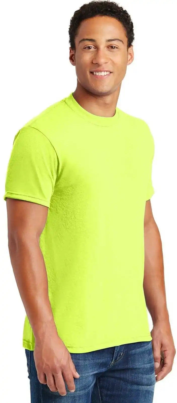 Jerzees 21m Dri Power Sport 100% Polyester t Shirt Safety Green