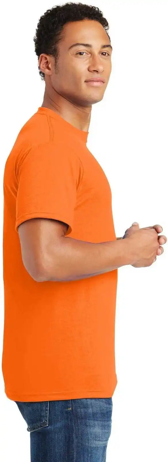 Jerzees 21m Dri Power Sport 100% Polyester t Shirt Safety Orange
