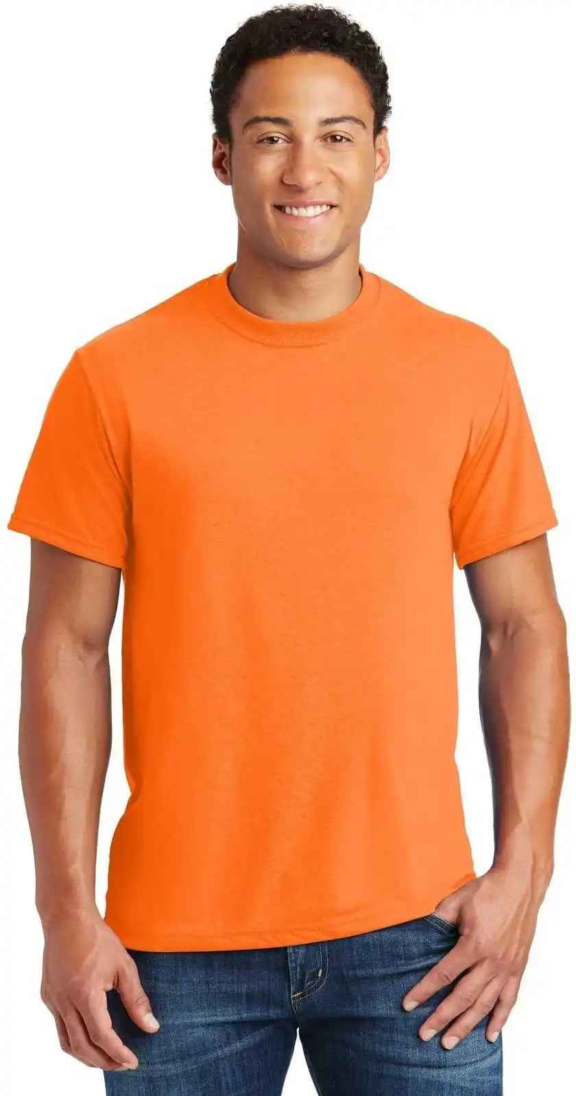 Jerzees 21m Dri Power Sport 100% Polyester t Shirt Safety Orange