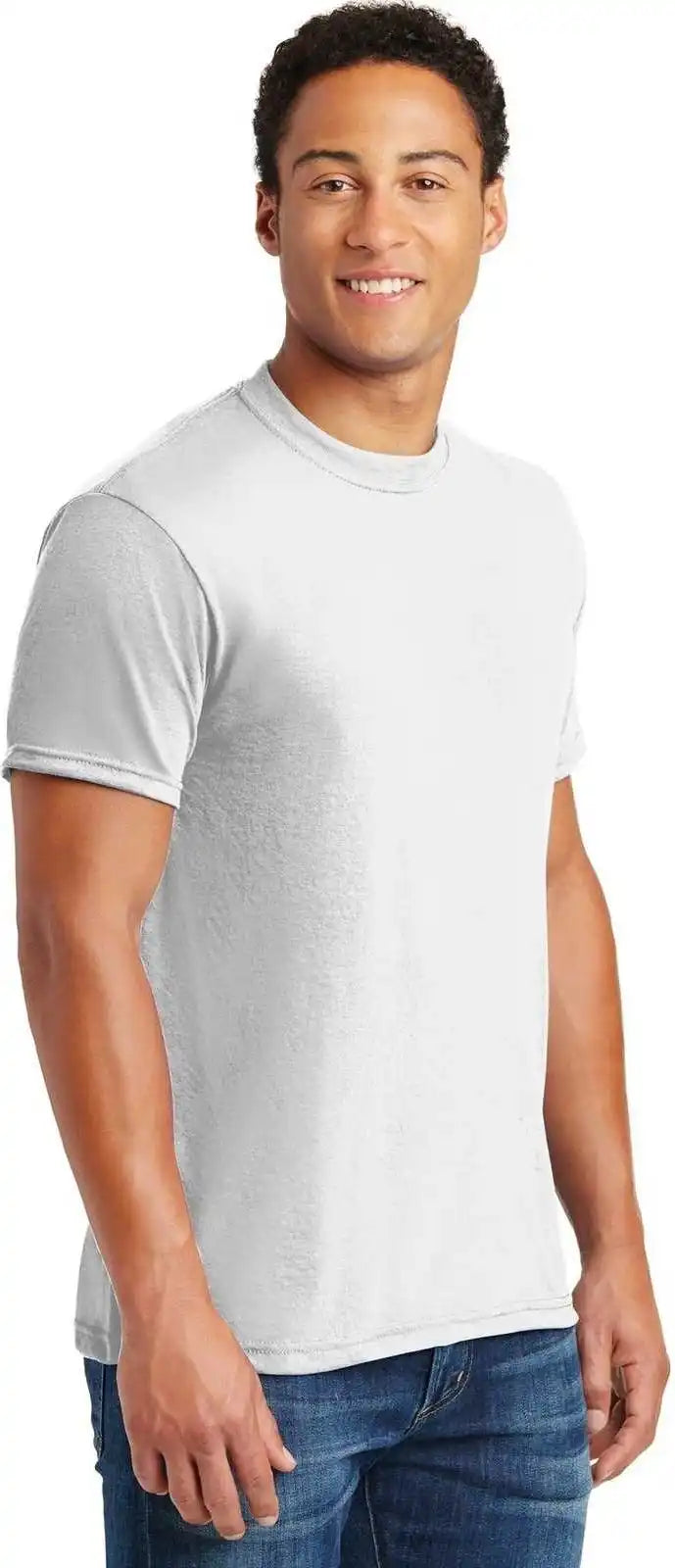 Jerzees 21m Dri-power Sport 100% Polyester T-shirt - White