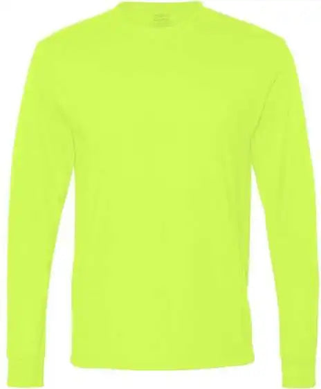 Jerzees 21mlr Dri-power Performance Long Sleeve T-shirt - Safety Green