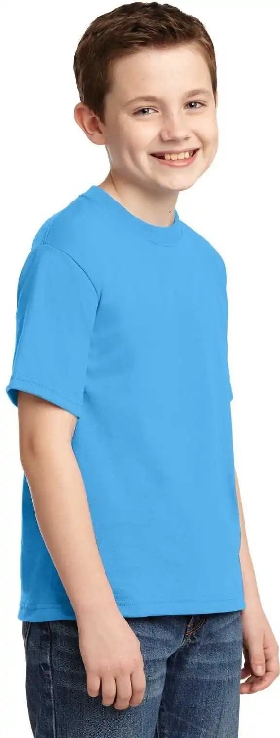 Jerzees 29b Youth Dri-power 50/50 Cotton/poly T-shirt - Aquatic Blue