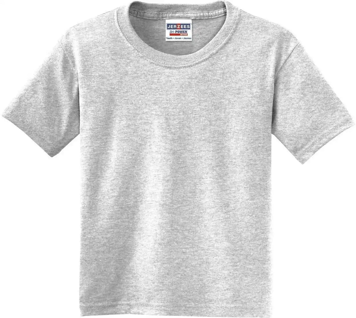 Jerzees 29b Youth Dri Power 50/50 Cotton/poly t Shirt Ash