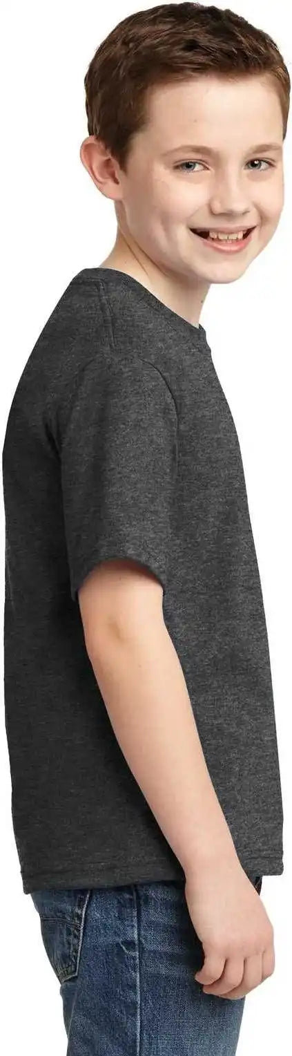 Jerzees 29b Youth Dri Power 50/50 Cotton/poly t Shirt Black Heather