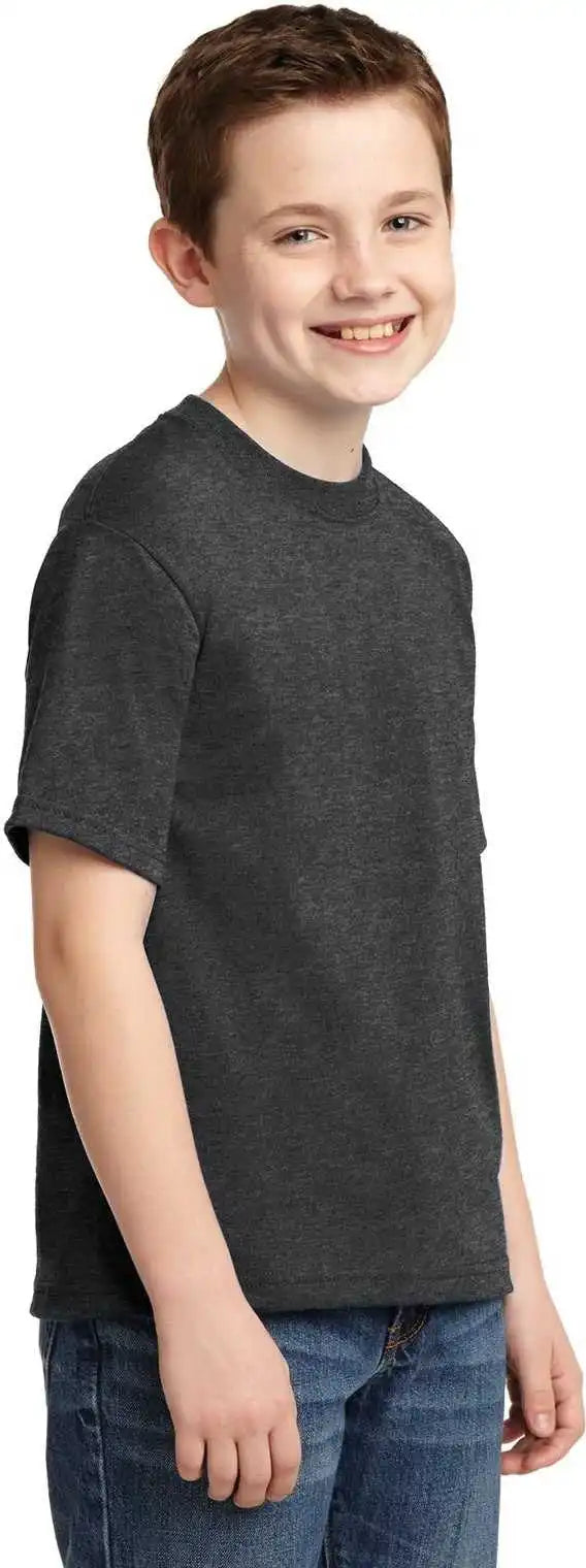 Jerzees 29b Youth Dri Power 50/50 Cotton/poly t Shirt Black Heather