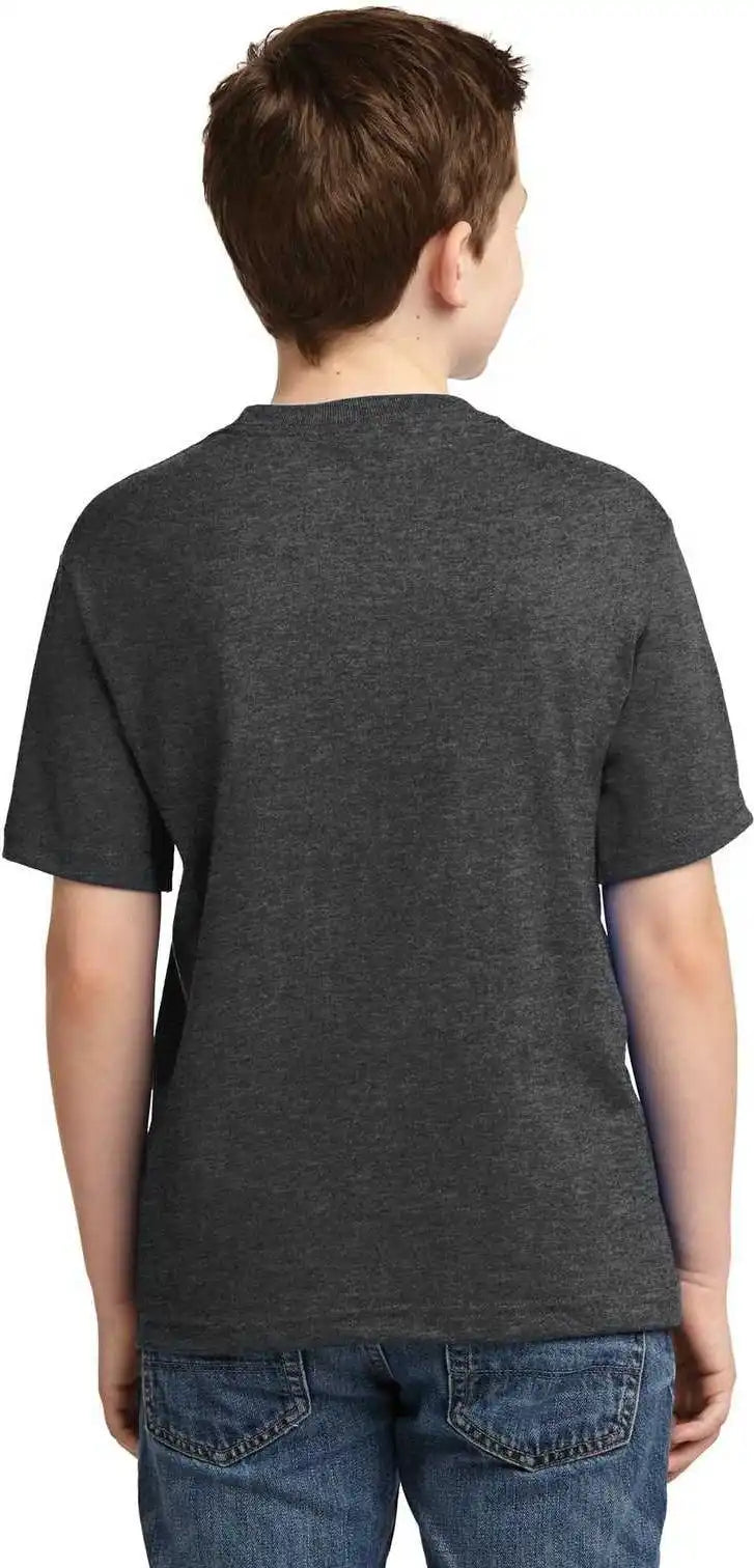 Jerzees 29b Youth Dri Power 50/50 Cotton/poly t Shirt Black Heather