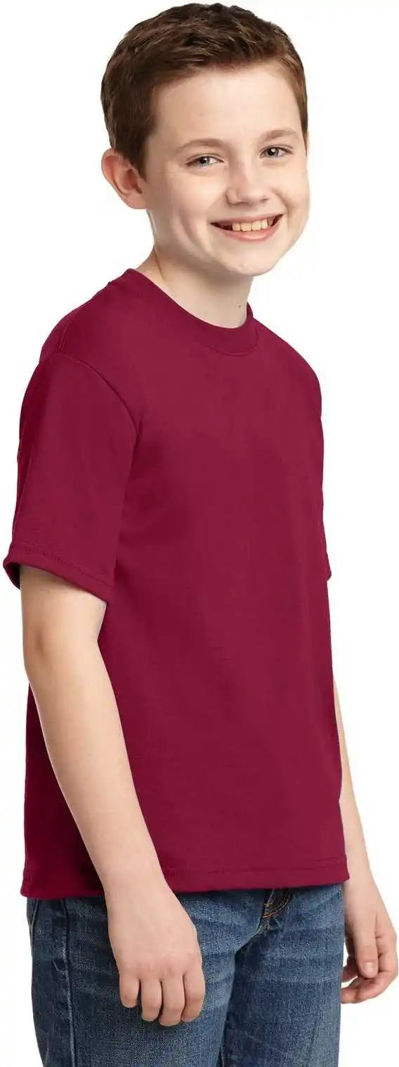 Jerzees 29b Youth Dri-power 50/50 Cotton/poly T-shirt - Cardinal