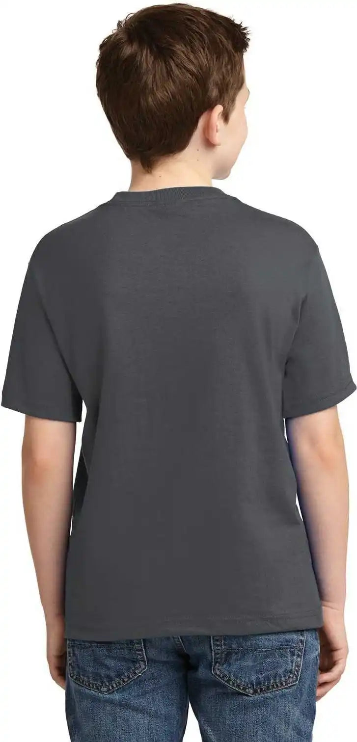 Jerzees 29b Youth Dri-power 50/50 Cotton/poly T-shirt - Charcoal Gray