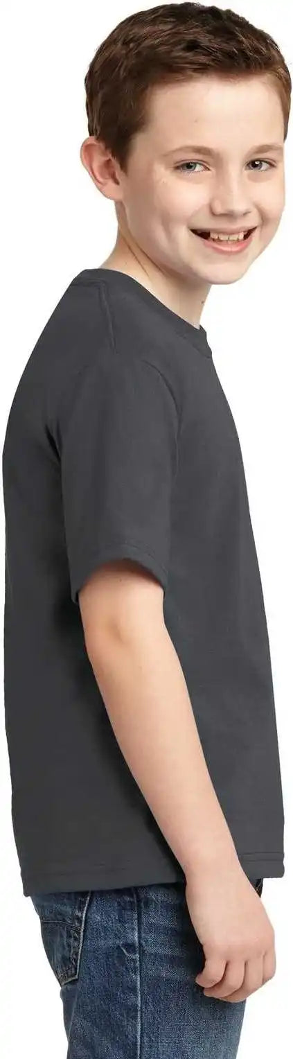 Jerzees 29b Youth Dri Power 50/50 Cotton/poly t Shirt Charcoal Gray