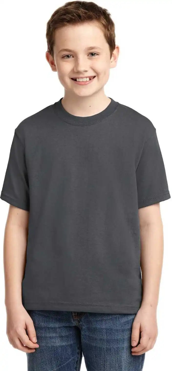 Jerzees 29b Youth Dri-power 50/50 Cotton/poly T-shirt - Charcoal Gray