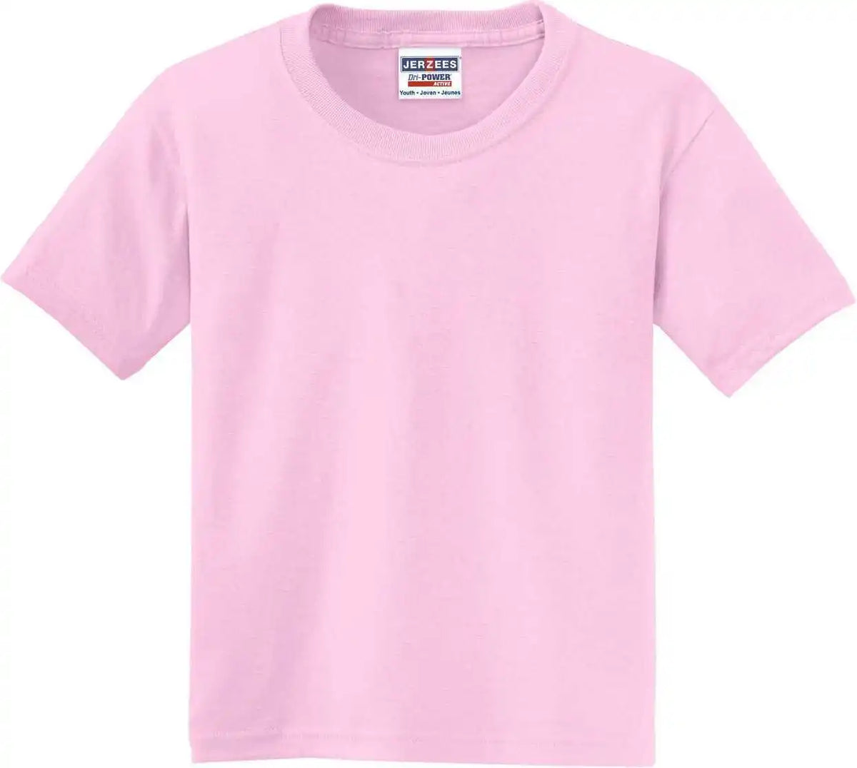 Jerzees 29b Youth Dri Power 50/50 Cotton/poly t Shirt Classic Pink