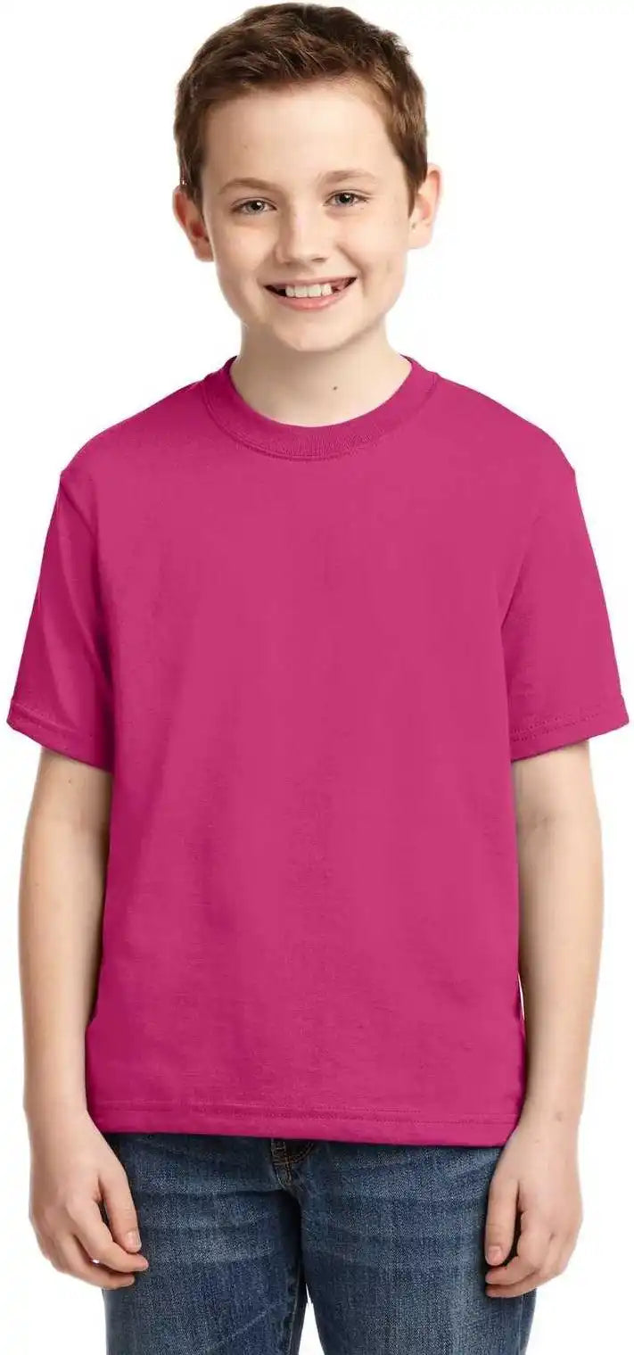 Jerzees 29b Youth Dri Power 50/50 Cotton/poly t Shirt Cyber Pink