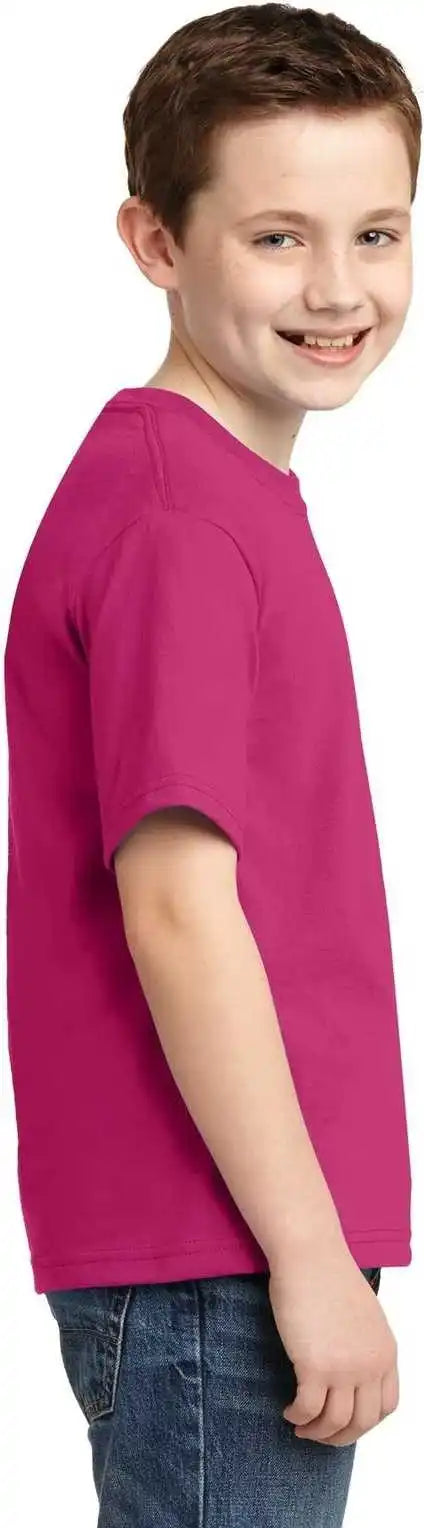 Jerzees 29b Youth Dri Power 50/50 Cotton/poly t Shirt Cyber Pink