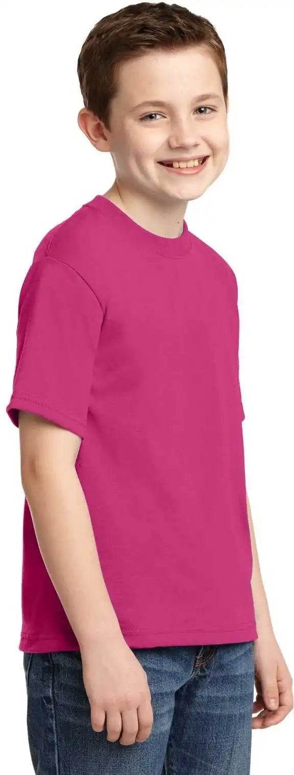Jerzees 29b Youth Dri Power 50/50 Cotton/poly t Shirt Cyber Pink