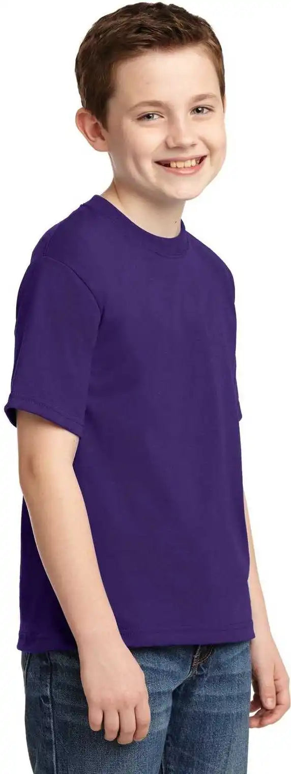 Jerzees 29b Youth Dri Power 50/50 Cotton/poly t Shirt Deep Purple