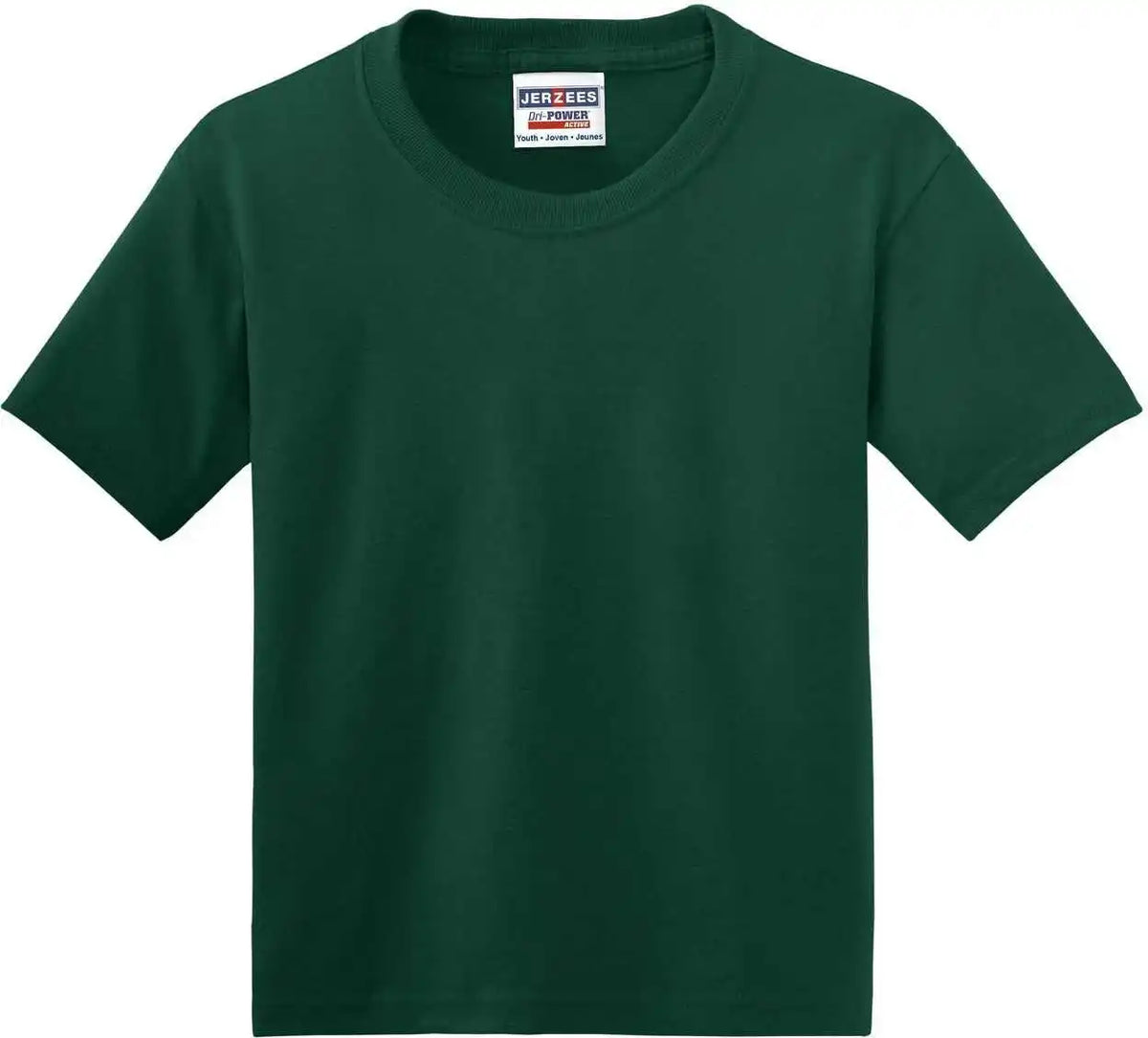 Jerzees 29b Youth Dri Power 50/50 Cotton/poly t Shirt Forest Green