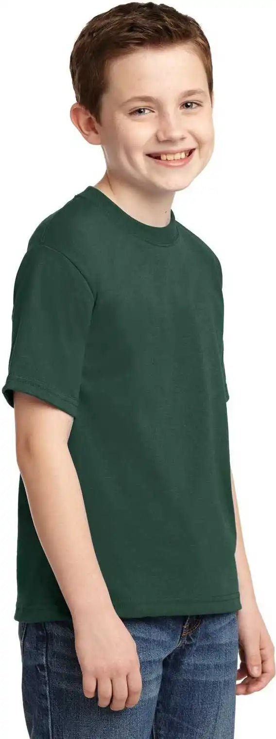 Jerzees 29b Youth Dri Power 50/50 Cotton/poly t Shirt Forest Green