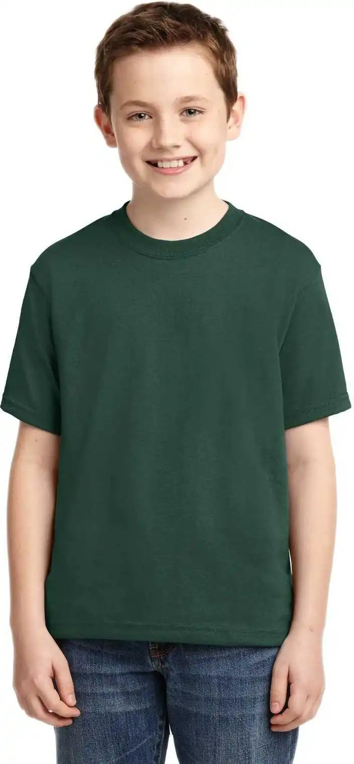 Jerzees 29b Youth Dri Power 50/50 Cotton/poly t Shirt Forest Green