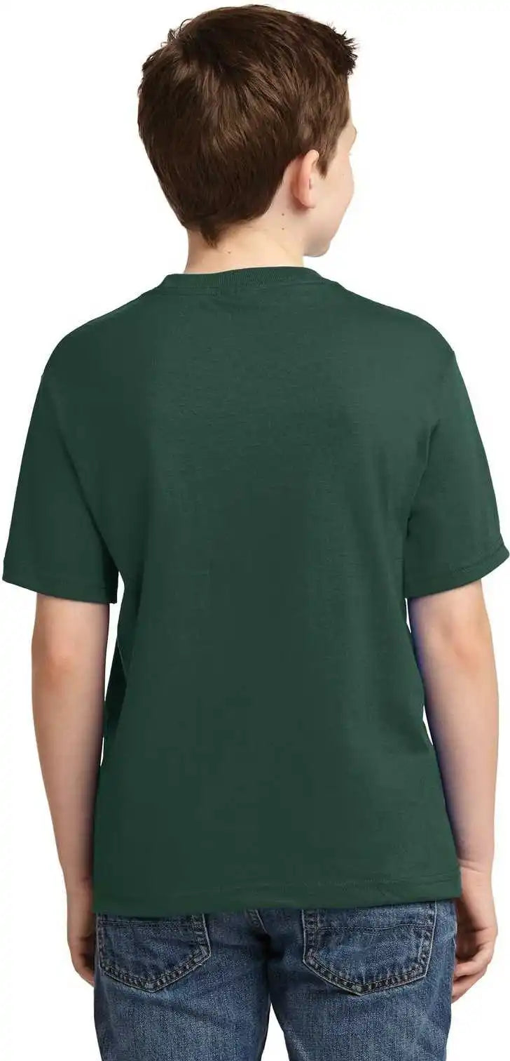 Jerzees 29b Youth Dri Power 50/50 Cotton/poly t Shirt Forest Green