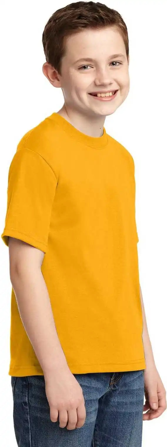 Jerzees 29b Youth Dri Power 50/50 Cotton/poly t Shirt Gold