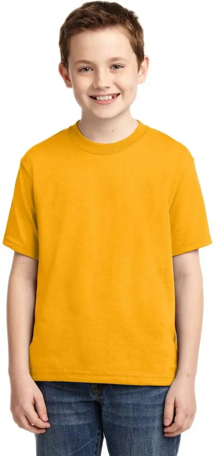 Jerzees 29b Youth Dri Power 50/50 Cotton/poly t Shirt Gold