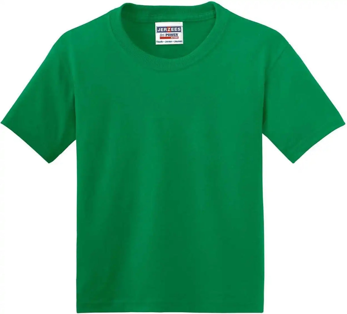 Jerzees 29b Youth Dri Power 50/50 Cotton/poly t Shirt Kelly