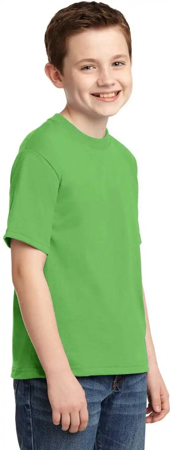 Jerzees 29b Youth Dri Power 50/50 Cotton/poly t Shirt Kiwi