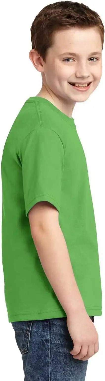 Jerzees 29b Youth Dri Power 50/50 Cotton/poly t Shirt Kiwi