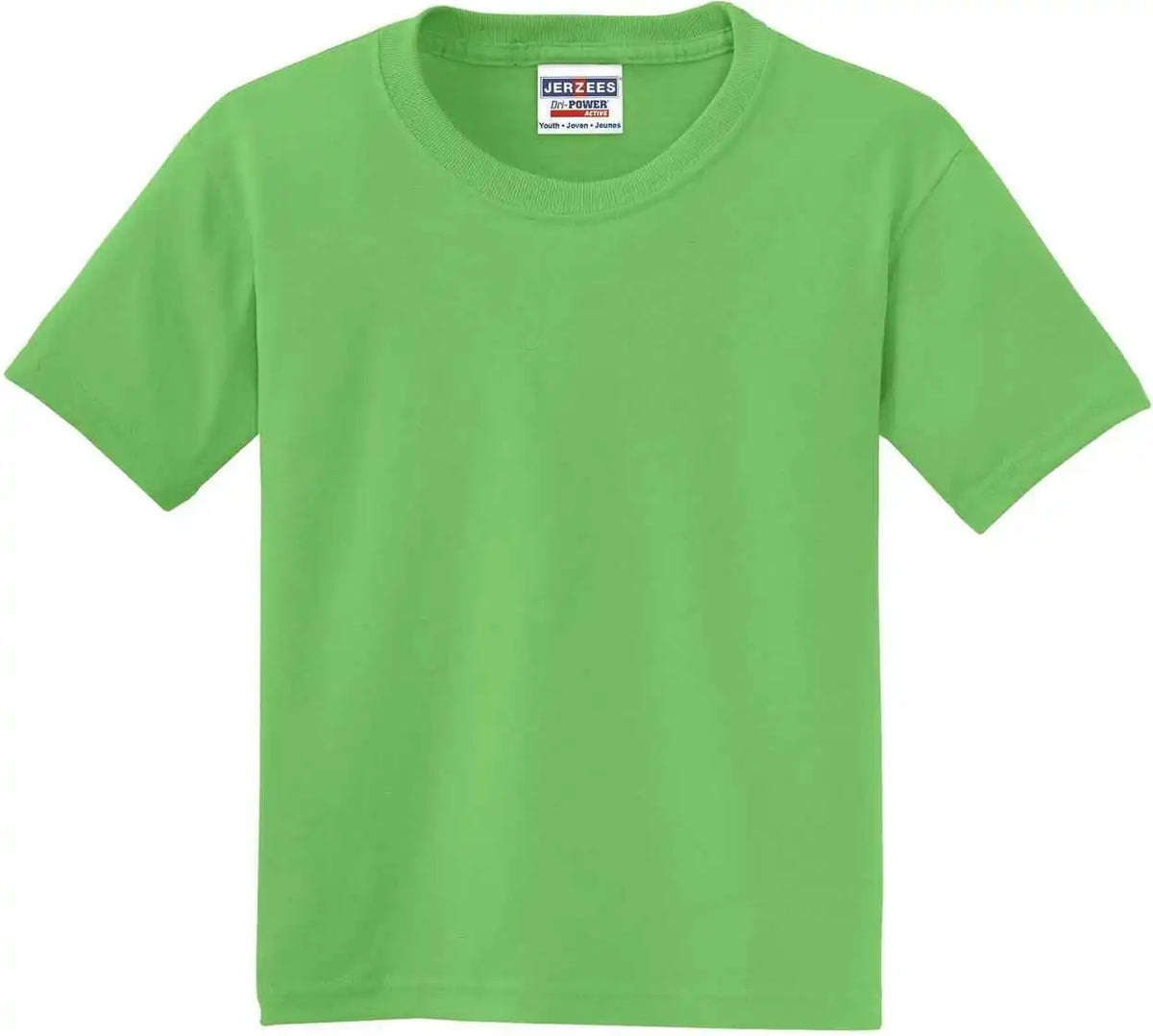 Jerzees 29b Youth Dri Power 50/50 Cotton/poly t Shirt Kiwi