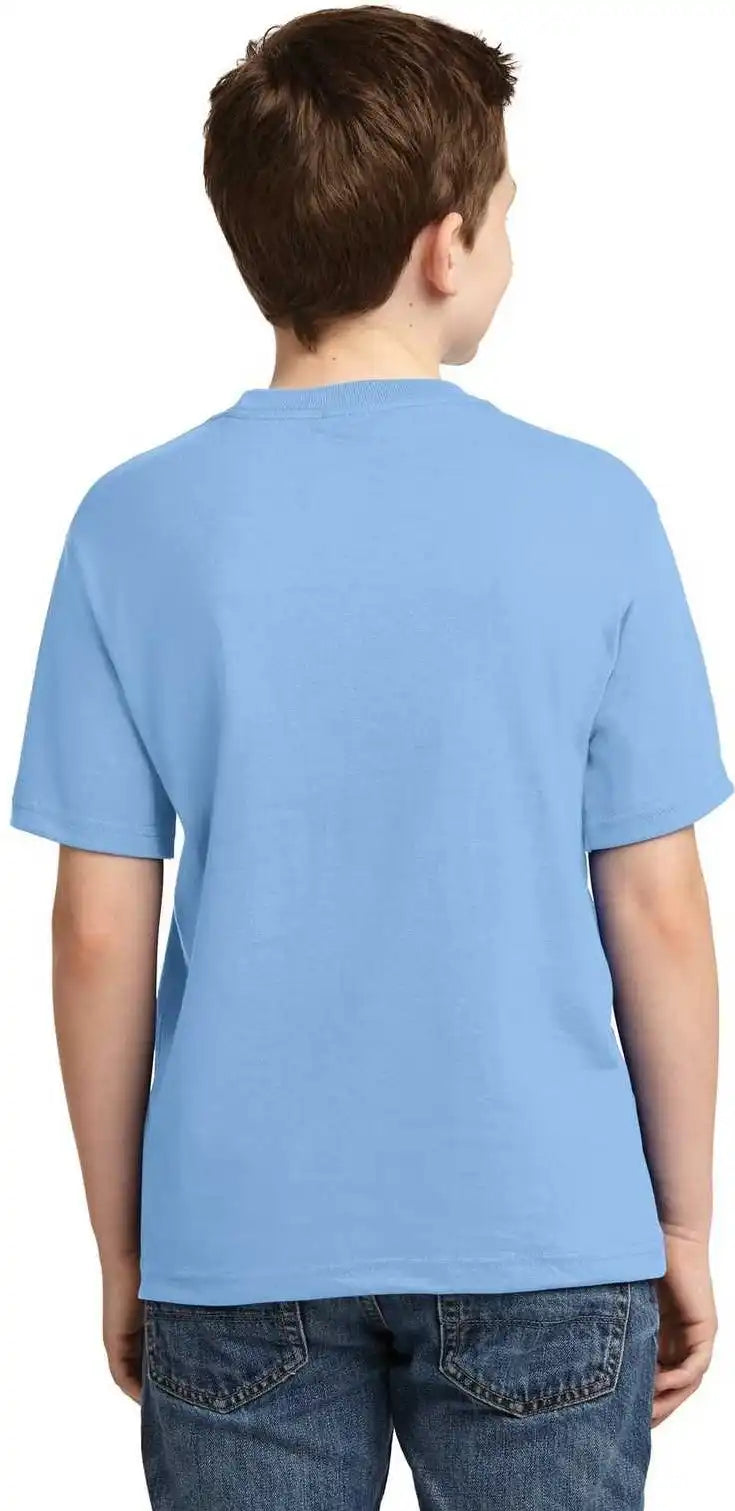 Jerzees 29b Youth Dri Power 50/50 Cotton/poly t Shirt Light Blue