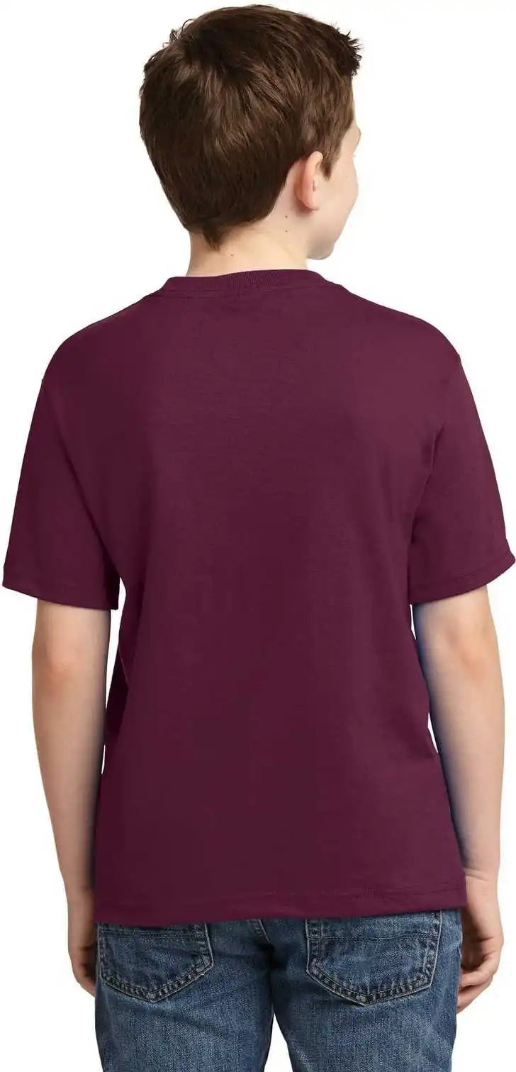 Jerzees 29b Youth Dri Power 50/50 Cotton/poly t Shirt Maroon