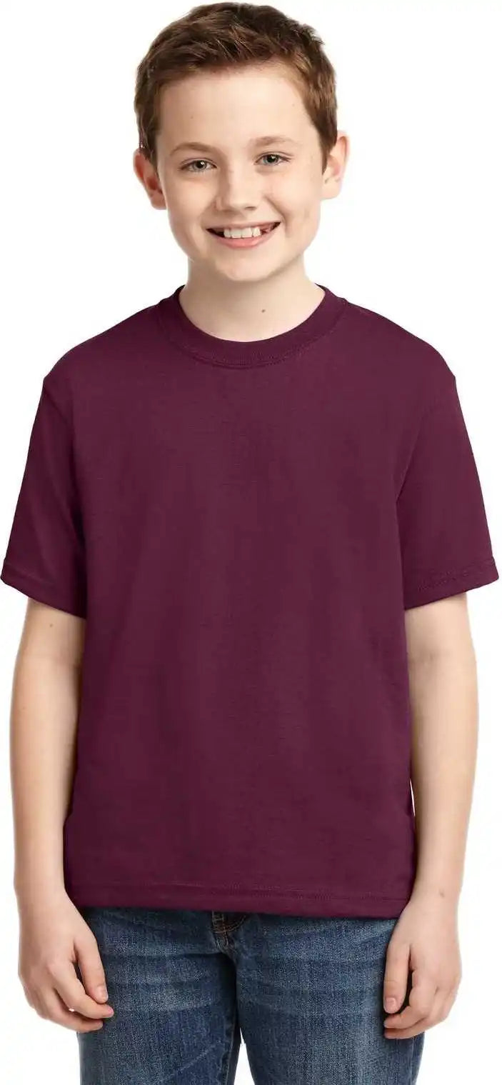 Jerzees 29b Youth Dri Power 50/50 Cotton/poly t Shirt Maroon