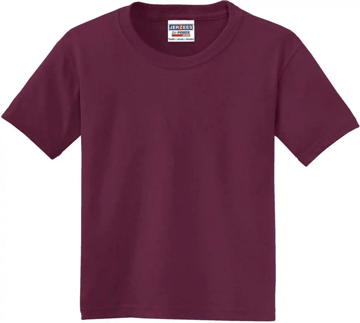Jerzees 29b Youth Dri Power 50/50 Cotton/poly t Shirt Maroon