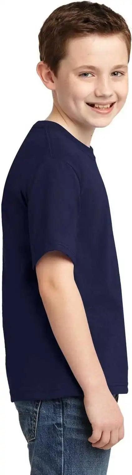 Jerzees 29b Youth Dri Power 50/50 Cotton/poly t Shirt Navy