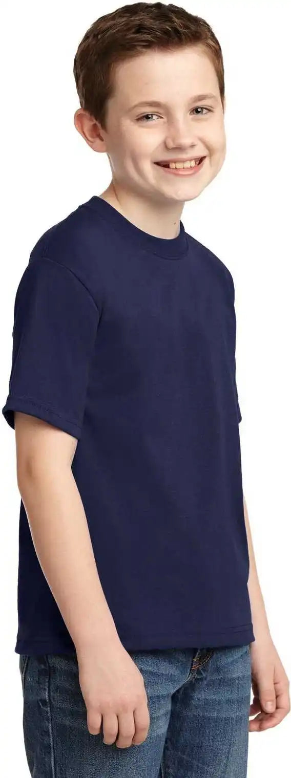 Jerzees 29b Youth Dri Power 50/50 Cotton/poly t Shirt Navy