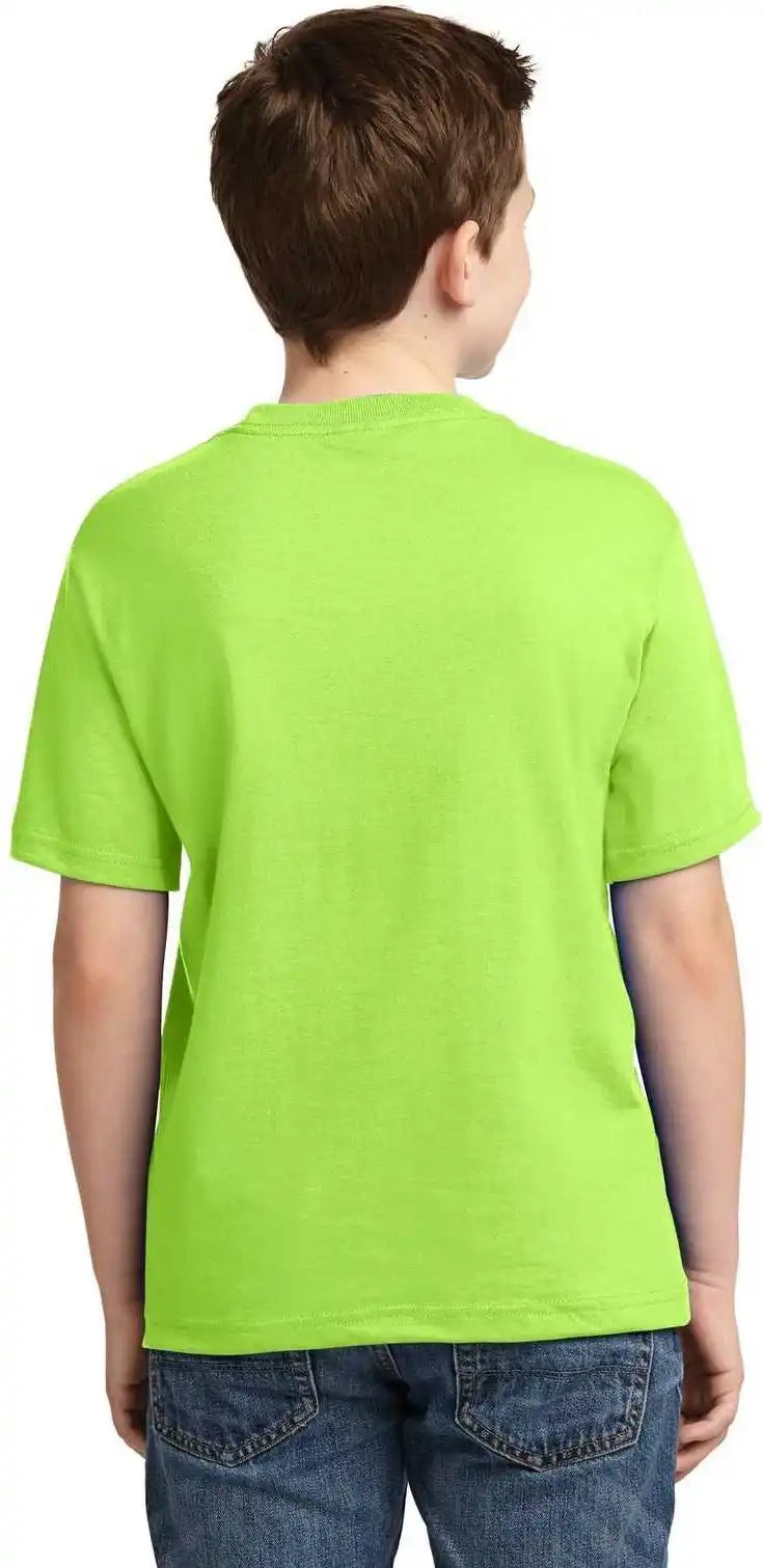 Jerzees 29b Youth Dri Power 50/50 Cotton/poly t Shirt Neon Green