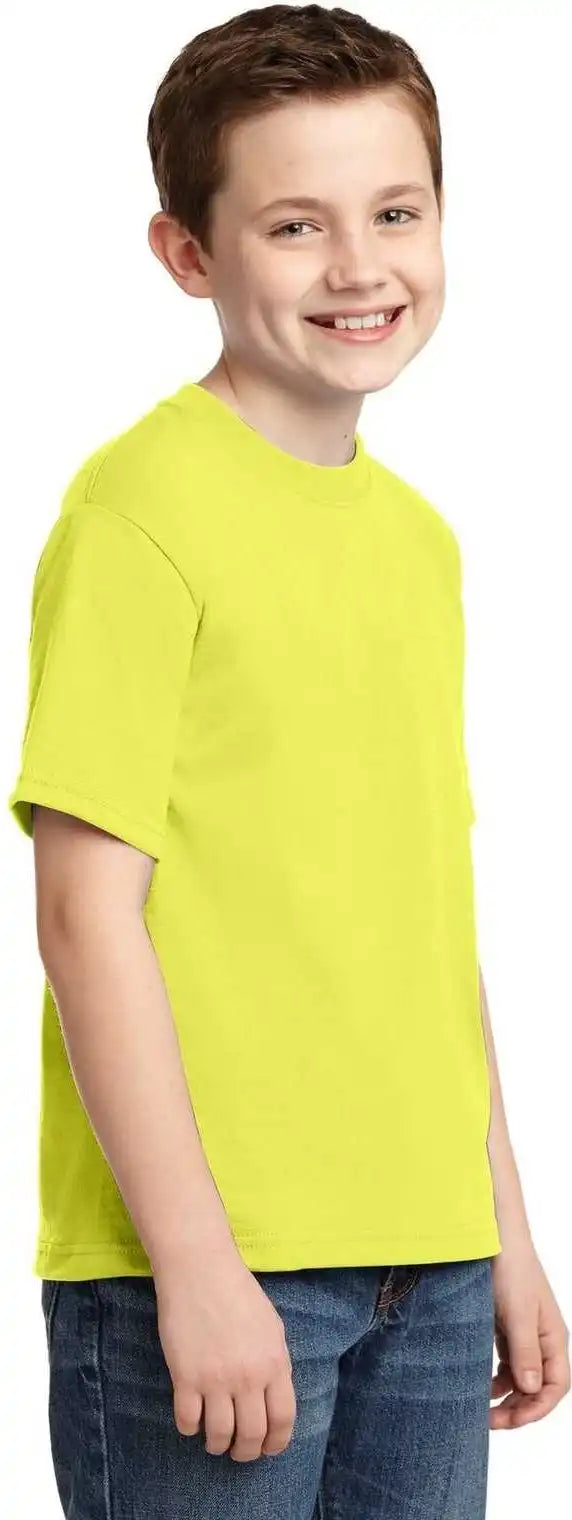 Jerzees 29b Youth Dri Power 50/50 Cotton/poly t Shirt Neon Yellow