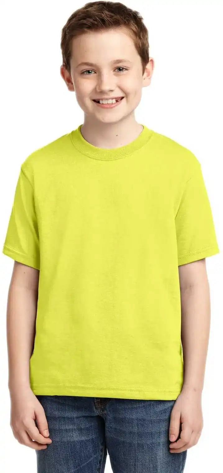 Jerzees 29b Youth Dri-power 50/50 Cotton/poly T-shirt - Neon Yellow