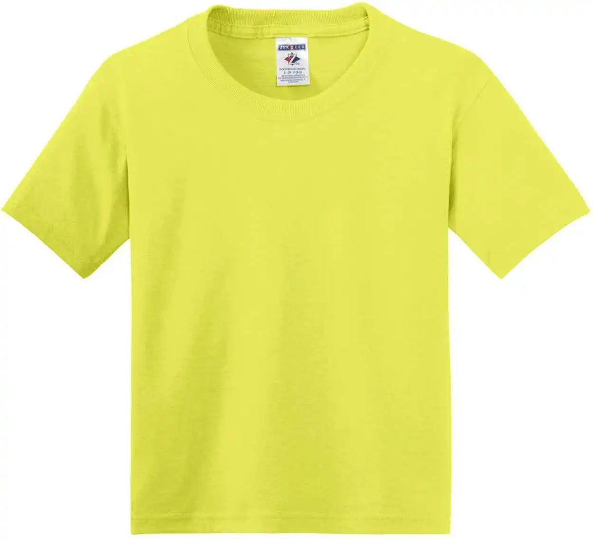 Jerzees 29b Youth Dri Power 50/50 Cotton/poly t Shirt Neon Yellow