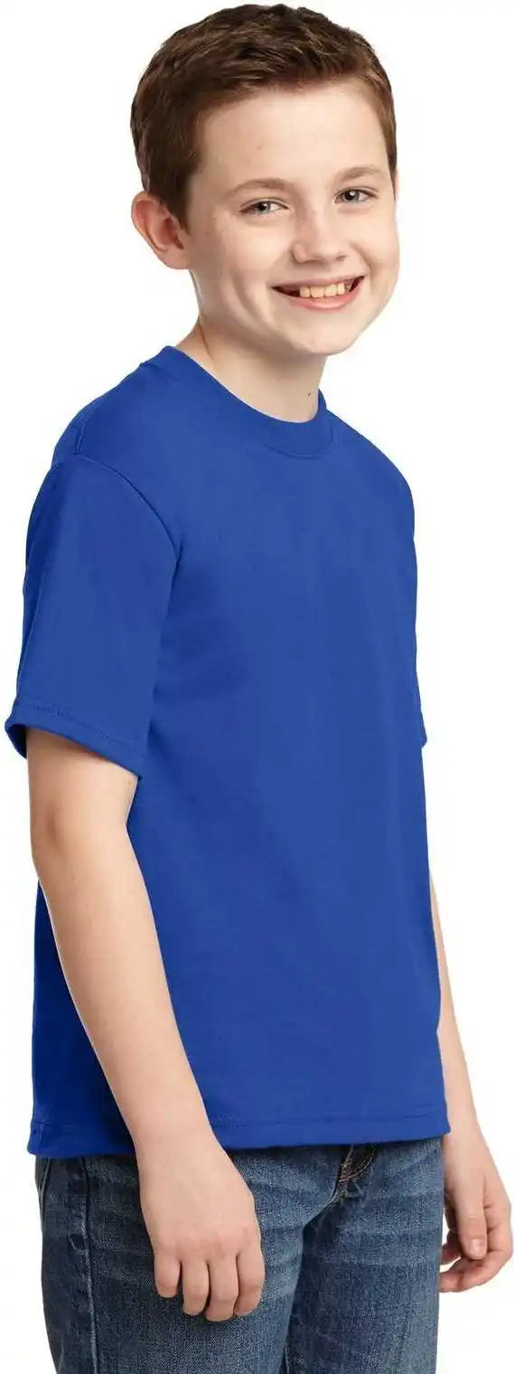 Jerzees 29b Youth Dri Power 50/50 Cotton/poly t Shirt Royal